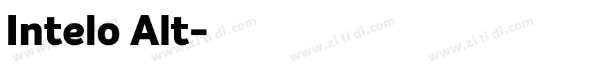Intelo Alt字体转换